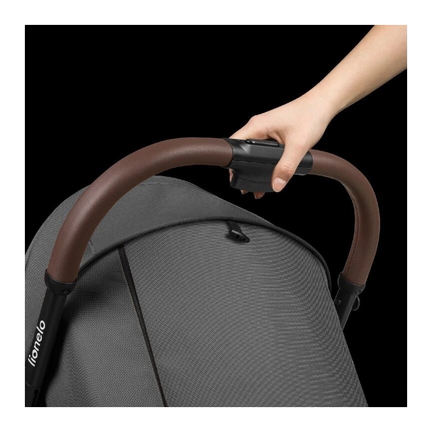 Lionelo - Stroller INGRID dark grey/black