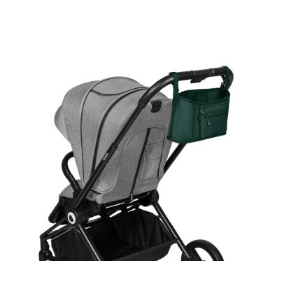 Lionelo - Stroller Organizer LITTLE CUBE Green Forest