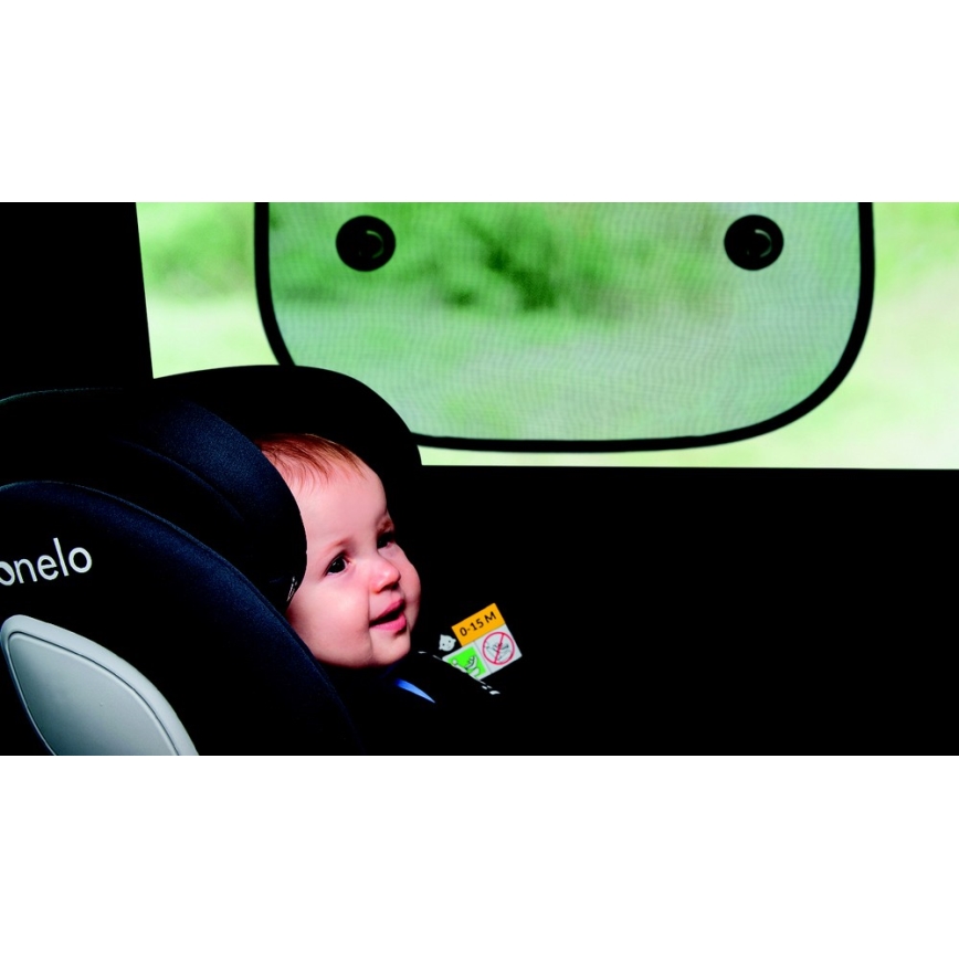 Lionelo - SUNSHADE Sunshade with Suction Cup, 2 pcs, Black