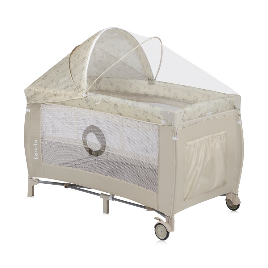 Lionelo - SVEN PLUS Travel Cot, Beige