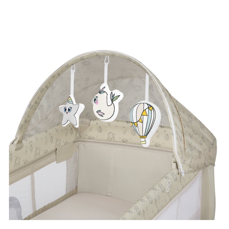 Lionelo - SVEN PLUS Travel Cot, Beige