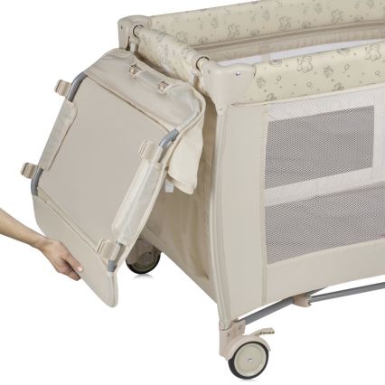 Lionelo - SVEN PLUS Travel Cot, Beige