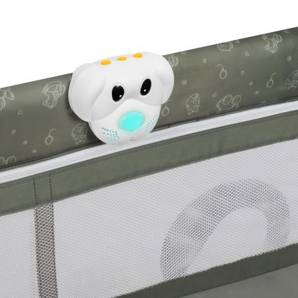 Lionelo - SVEN PLUS Travel Cot Beige Olive