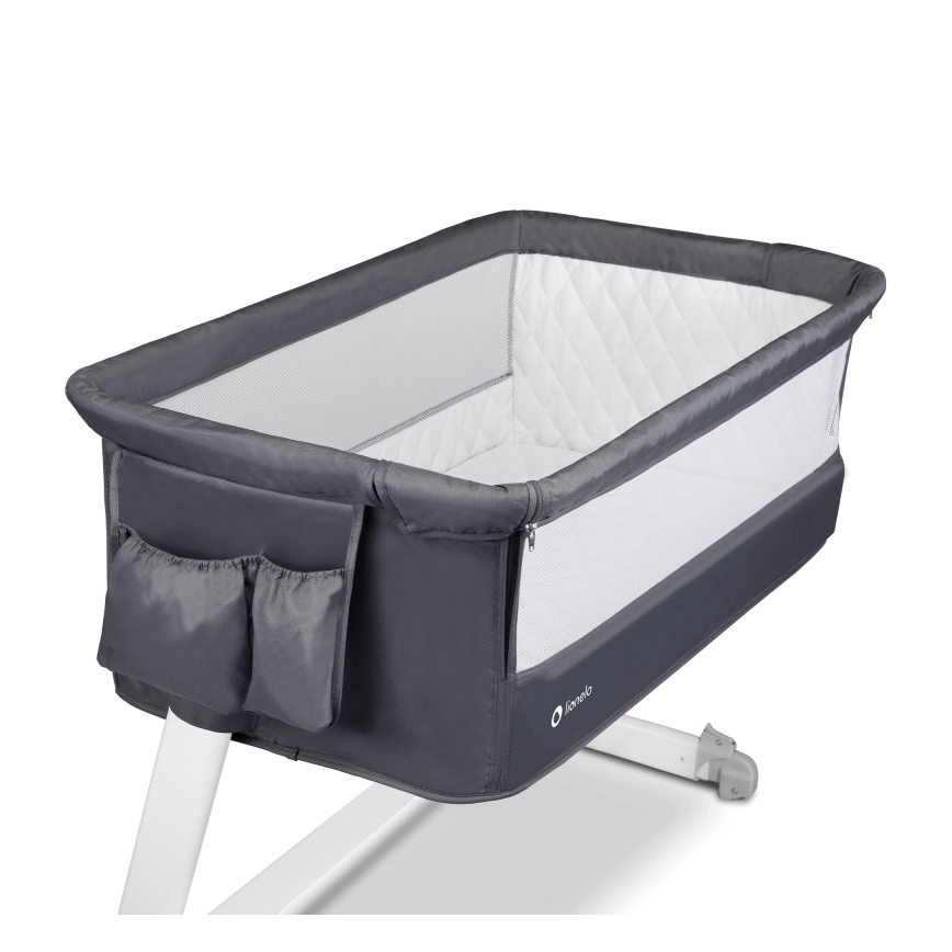 Lionelo - THEO Travel Cot Dark Grey
