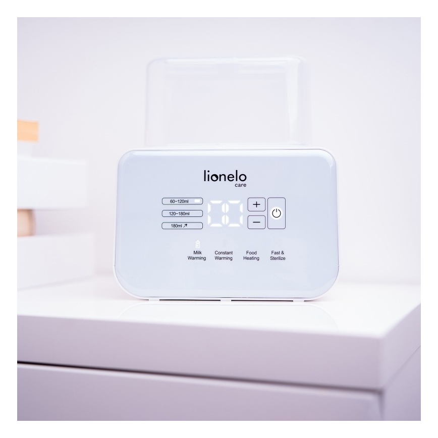 Lionelo - THERMUP DOUBLE Bottle Warmer 250W/230V, White