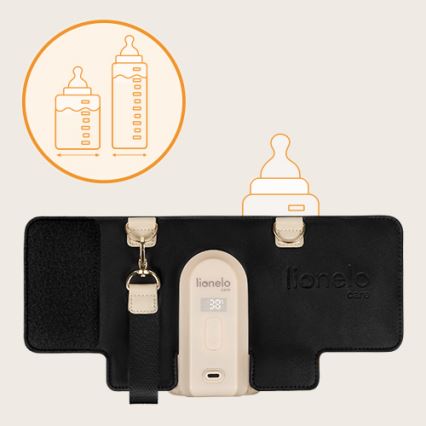 Lionelo - THERMUP GO EVO Rechargeable Bottle Warmer 18W/5V Black/Beige