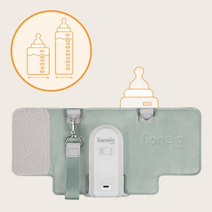 Lionelo - THERMUP GO EVO Rechargeable Bottle Warmer 18W/5V Green/White