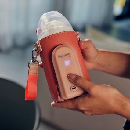 Lionelo - THERMUP GO EVO Rechargeable Bottle Warmer 18W/5V, Pink