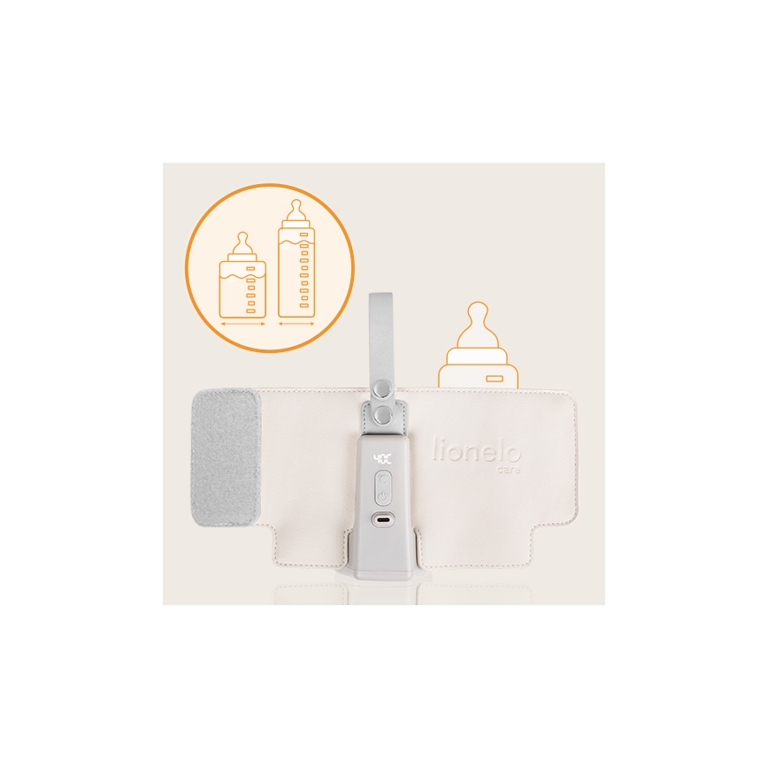 Lionelo - THERMUP GO PLUS Rechargeable Bottle Warmer 10W/5V Beige
