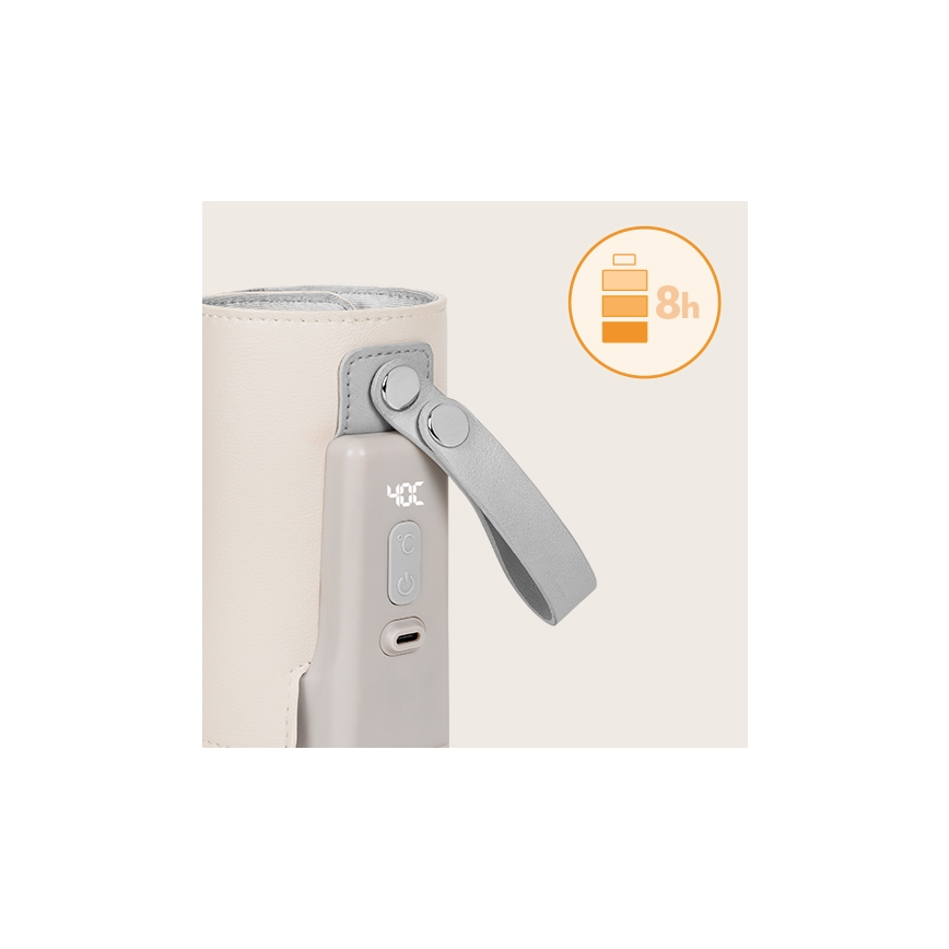 Lionelo - THERMUP GO PLUS Rechargeable Bottle Warmer 10W/5V Beige