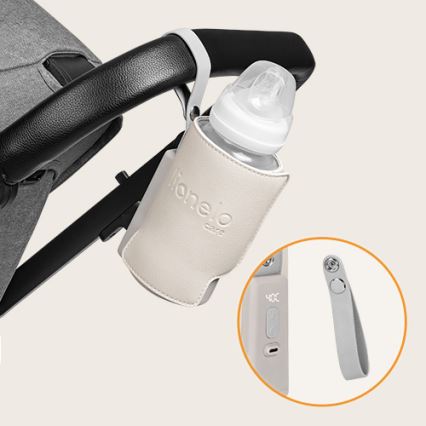 Lionelo - THERMUP GO PLUS Rechargeable Bottle Warmer 10W/5V Beige