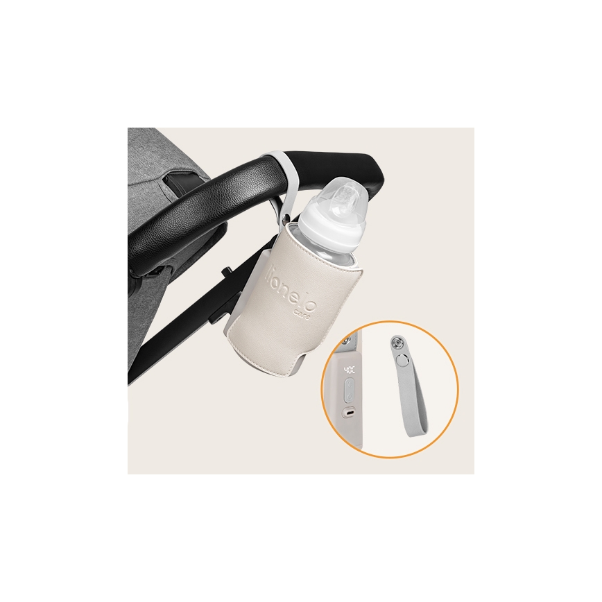 Lionelo - THERMUP GO PLUS Rechargeable Bottle Warmer 10W/5V Beige