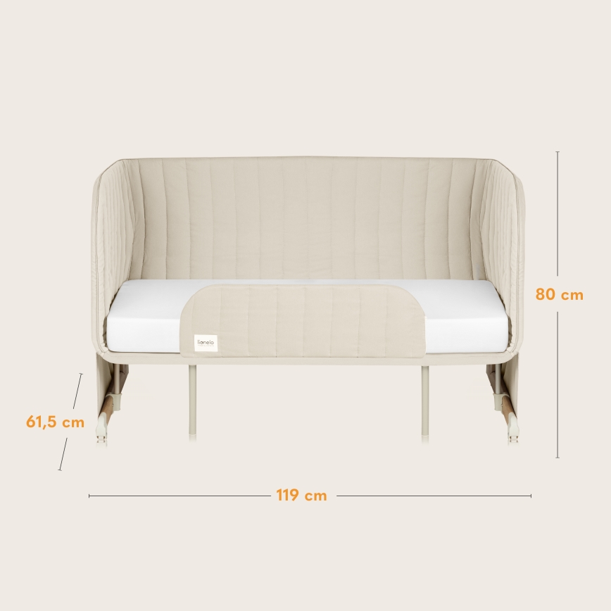 Lionelo - THOMI PLUS 5-in-1 Baby Cot Beige Sand