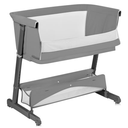 Lionelo - THOMI PLUS 5-in-1 Baby Cot, Grey Concrete