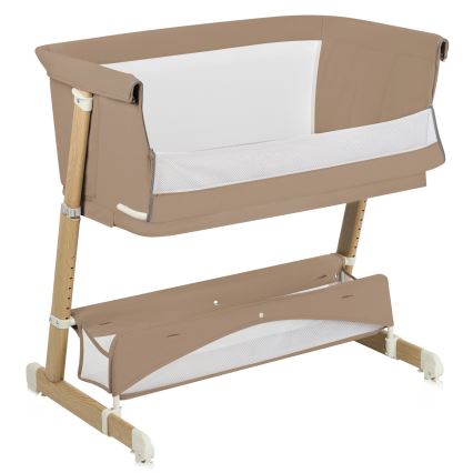Lionelo - THOMI PLUS 5-in-1 Baby Crib Beige Carmel