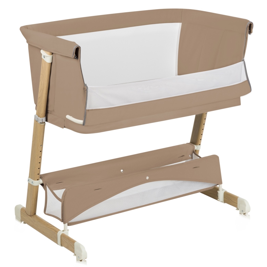 Lionelo - THOMI PLUS 5-in-1 Baby Crib Beige Carmel