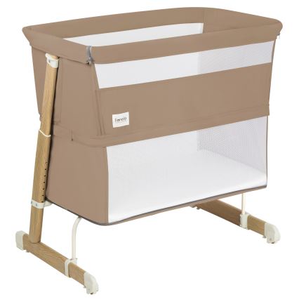 Lionelo - THOMI PLUS 5-in-1 Baby Crib Beige Carmel