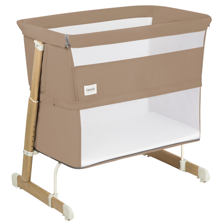 Lionelo - THOMI PLUS 5-in-1 Baby Crib Beige Carmel