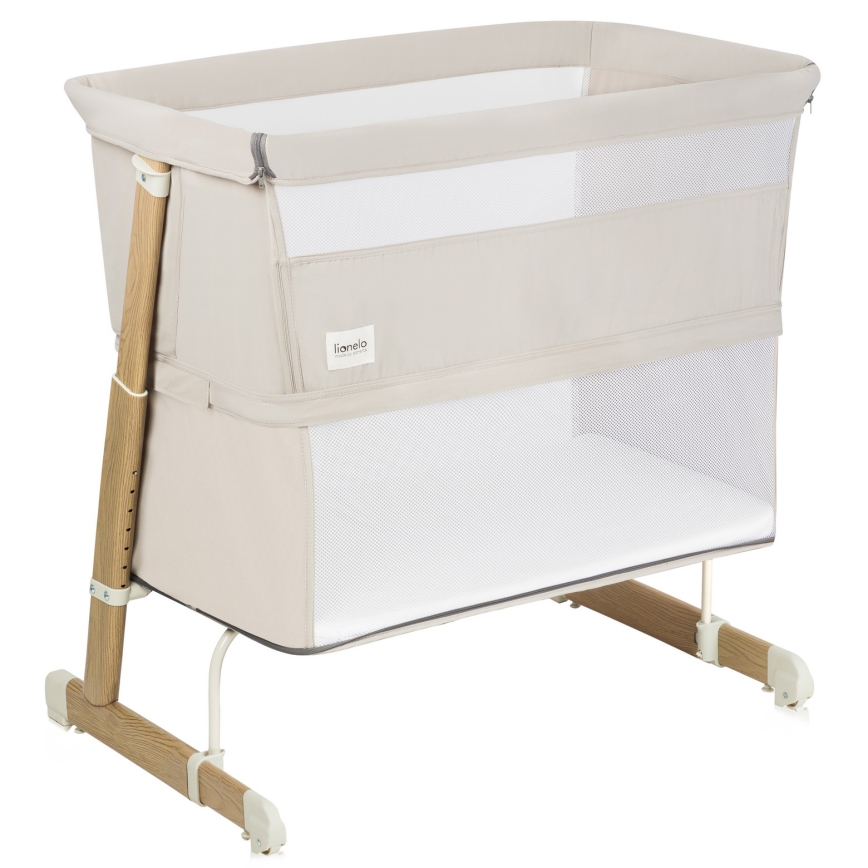 Lionelo - THOMI PLUS 5-in-1 Baby Crib Beige Sand