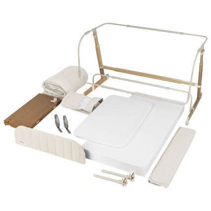 Lionelo - THOMI PLUS 5-in-1 Baby Crib Beige Sand