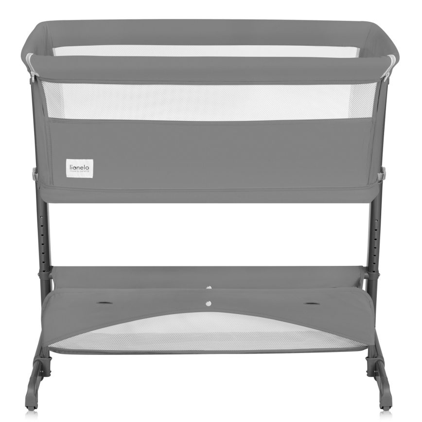 Lionelo - THOMI PLUS 5-in-1 Baby Crib Grey Concrete