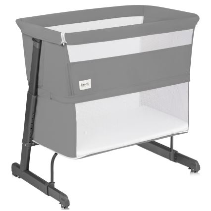Lionelo - THOMI PLUS 5-in-1 Baby Crib Grey Concrete