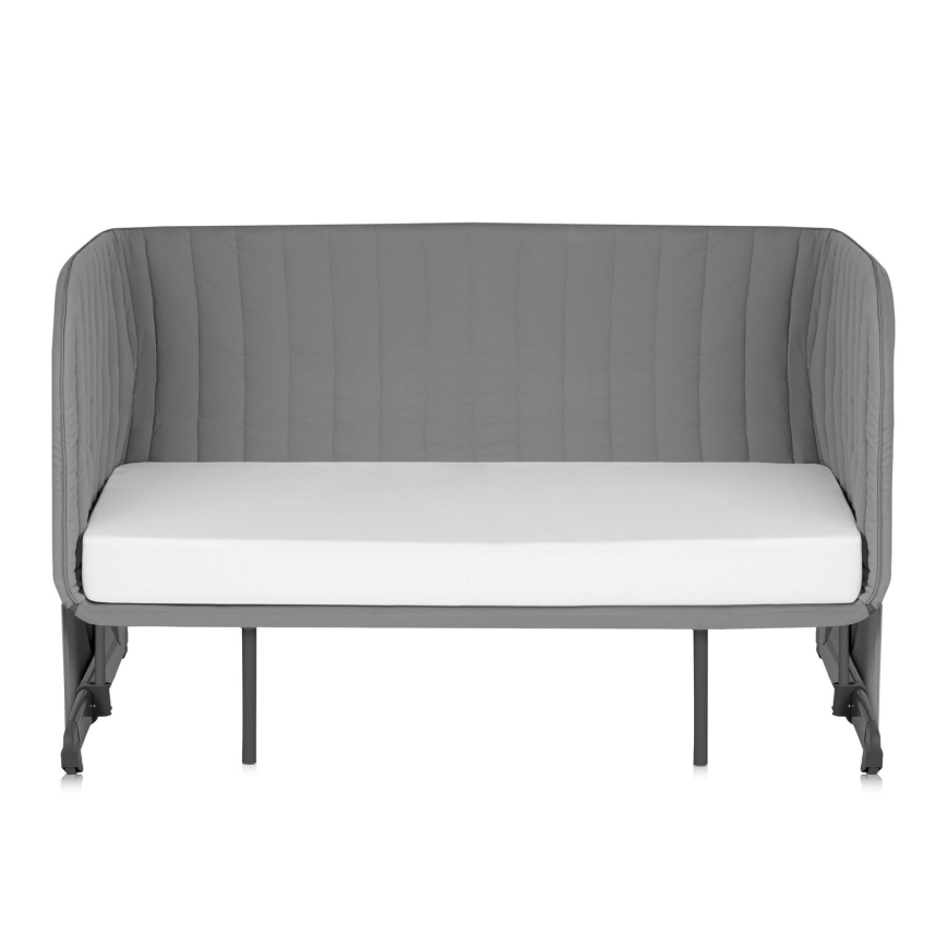 Lionelo - THOMI PLUS 5-in-1 Baby Crib Grey Concrete
