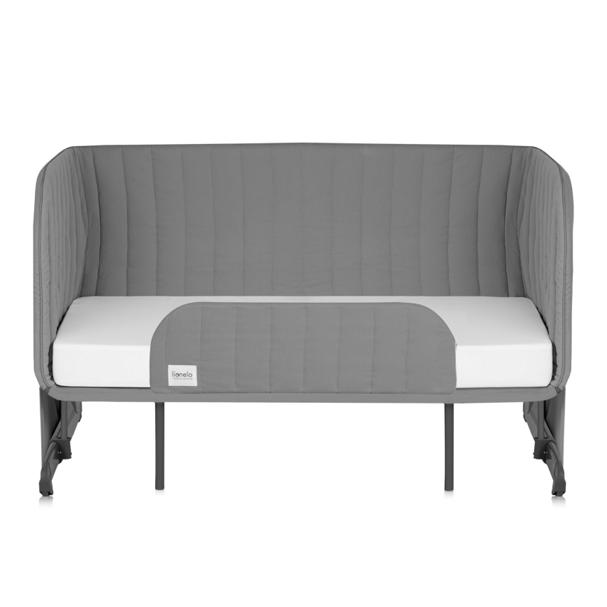 Lionelo - THOMI PLUS 5-in-1 Baby Crib Grey Concrete