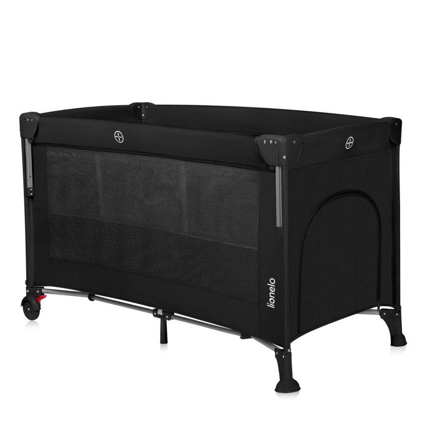 Lionelo - Travel Cot 3-in-1 ELLEN Black Carbon