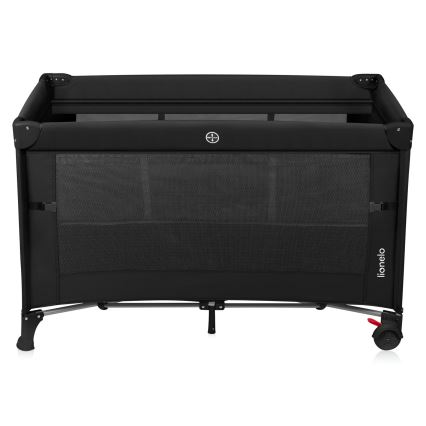 Lionelo - Travel Cot 3-in-1 ELLEN Black Carbon