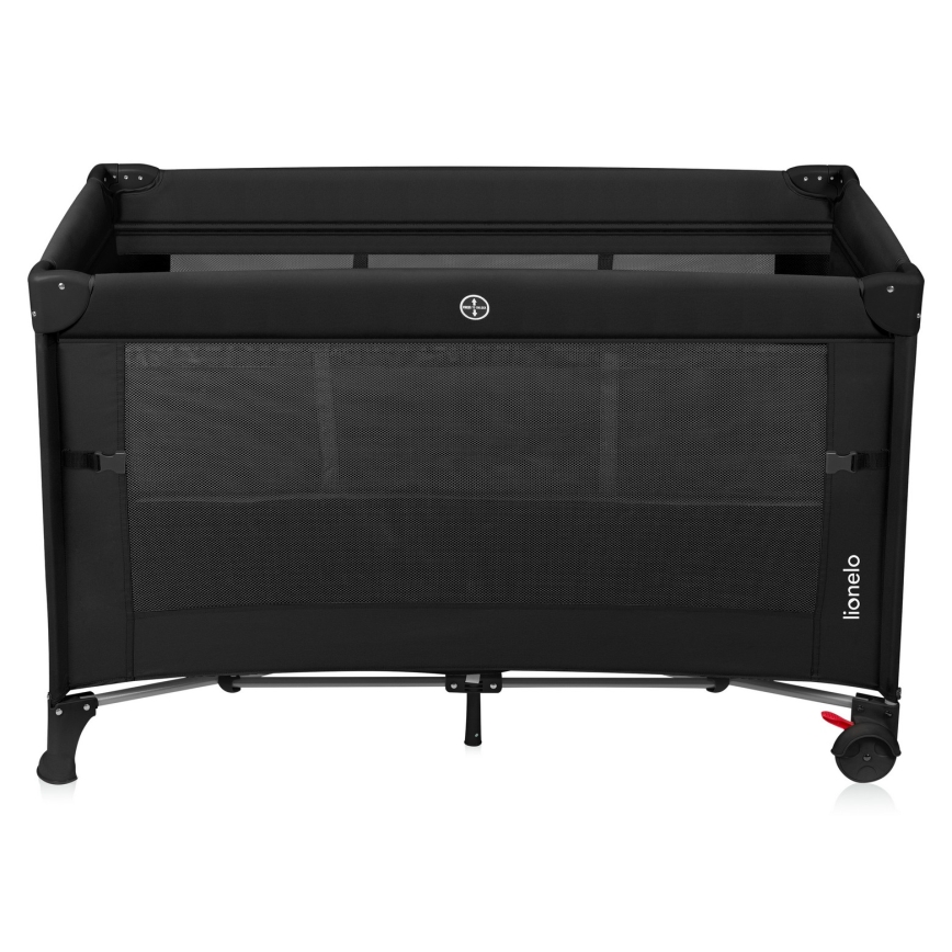 Lionelo - Travel Cot 3-in-1 ELLEN Black Carbon