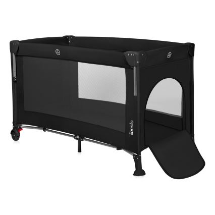 Lionelo - Travel Cot 3-in-1 ELLEN Black Carbon