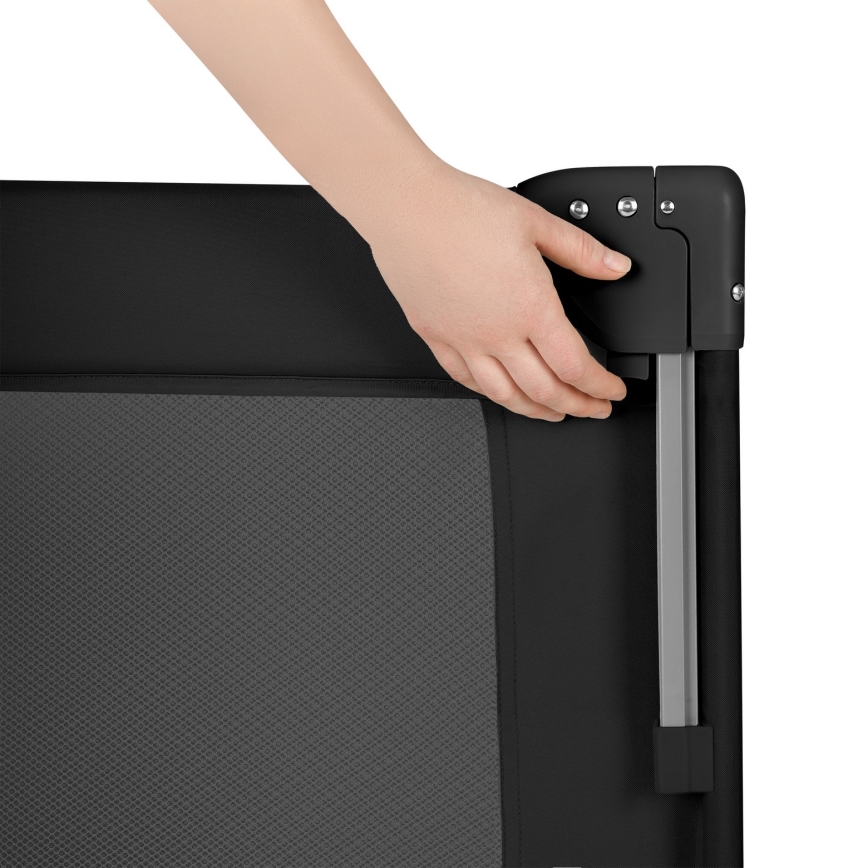 Lionelo - Travel Cot 3-in-1 ELLEN Black Carbon