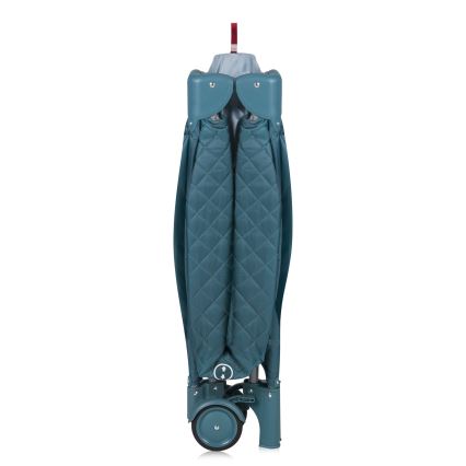 Lionelo - Travel Cot FLOWER Green Turquoise