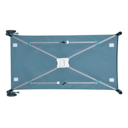 Lionelo - Travel Cot FLOWER Green Turquoise