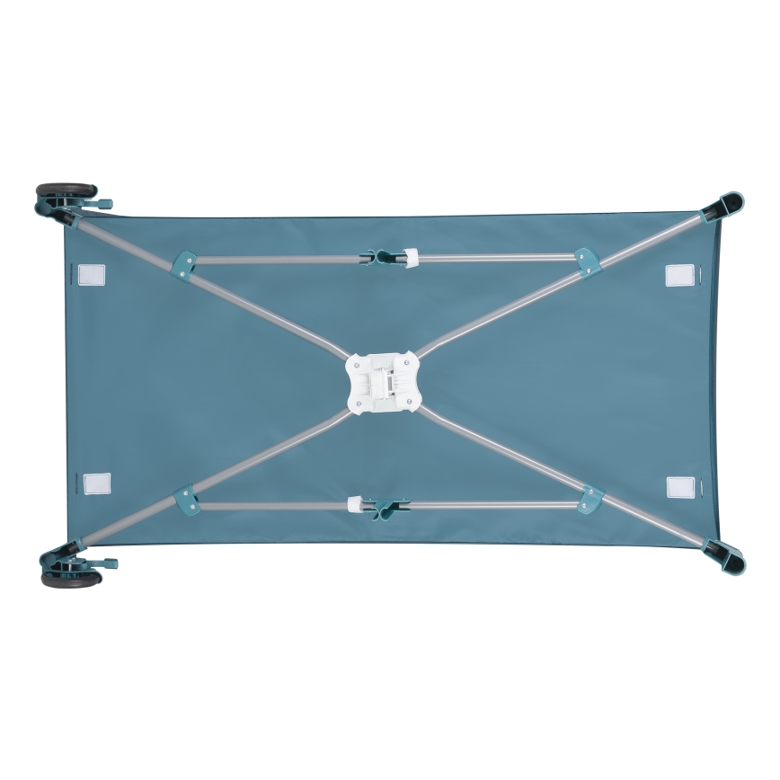 Lionelo - Travel Cot FLOWER Green Turquoise