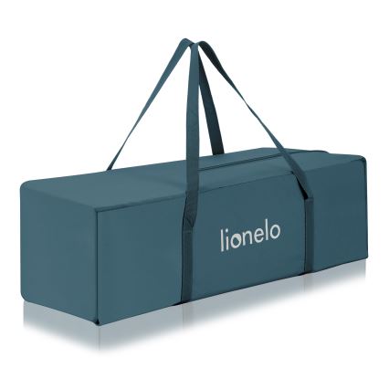 Lionelo - Travel Cot FLOWER Green Turquoise