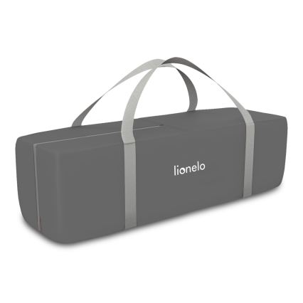 Lionelo - Travel Cot FLOWER Grey Scandi