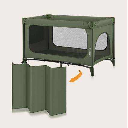 Lionelo - Travel Cot JASMIN EASY FOLD Green Olive