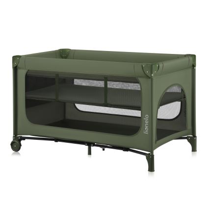 Lionelo - Travel Cot JASMIN EASY FOLD Green Olive
