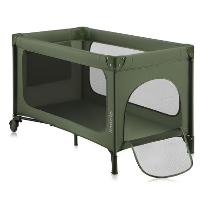 Lionelo - Travel Cot JASMIN EASY FOLD Green Olive