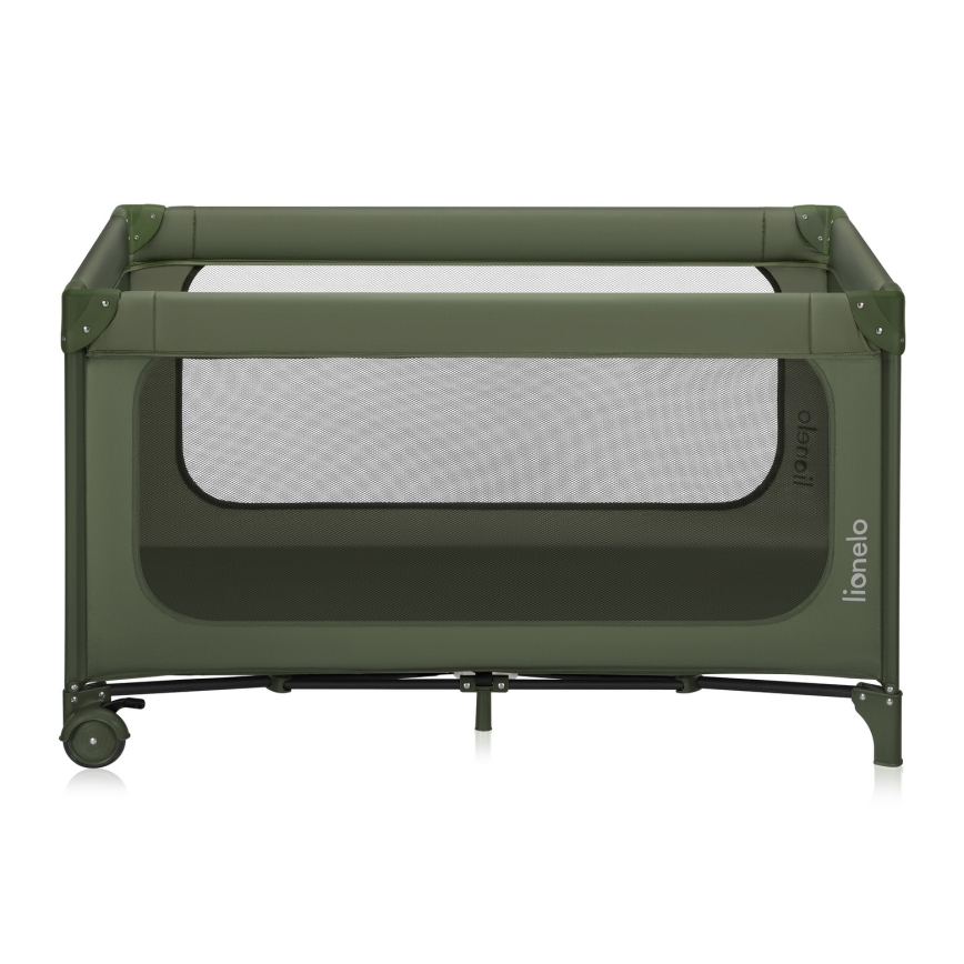 Lionelo - Travel Cot JASMIN EASY FOLD Green Olive