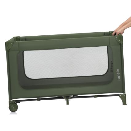 Lionelo - Travel Cot JASMIN EASY FOLD Green Olive