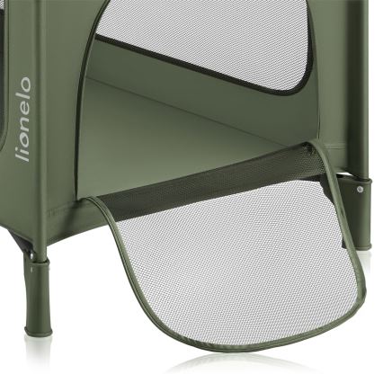 Lionelo - Travel Cot JASMIN EASY FOLD Green Olive