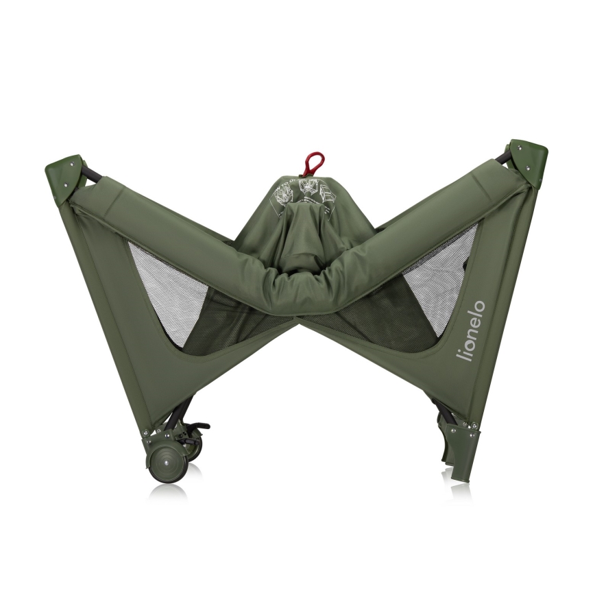 Lionelo - Travel Cot JASMIN EASY FOLD Green Olive