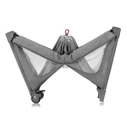 Lionelo - Travel Cot JASMIN EASY FOLD Grey Stone