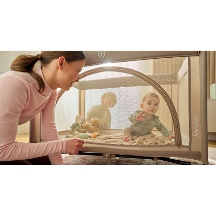 Lionelo - Travel Cot LAURA Beige Sand