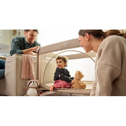 Lionelo - Travel Cot LAURA Beige Sand