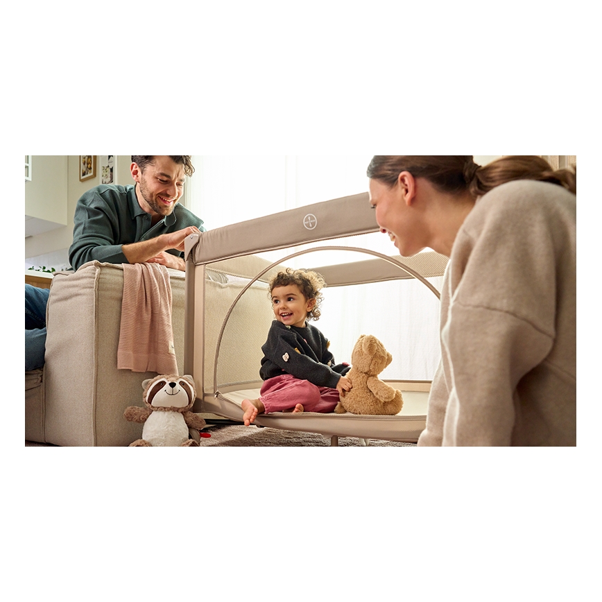 Lionelo - Travel Cot LAURA Beige Sand