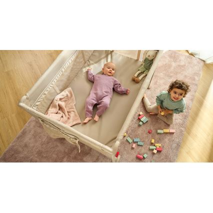 Lionelo - Travel Cot LAURA Beige Sand